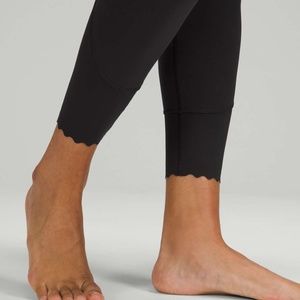 Lululemon Align™ Scalloped Hem High-Rise Pant 25" | Black | Size 4 | GUC